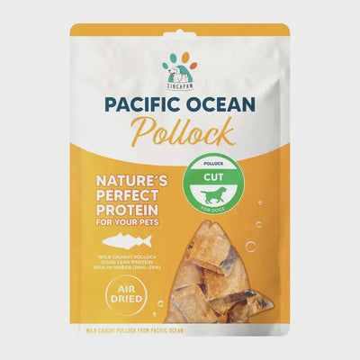 Singapaw Pacific Ocean Pollock Cut Air-Dried Dog Treats 70g Food &
