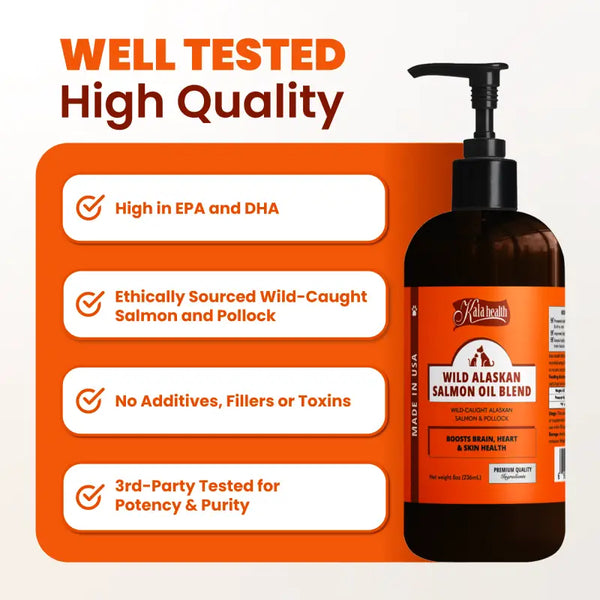 Singapaw WILD ALASKAN SALMON OIL BLEND 8oz (236ml) / 16oz (473ml) Pet Supplements