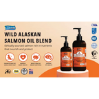 Singapaw WILD ALASKAN SALMON OIL BLEND 8oz (236ml) / 16oz (473ml) Pet Supplements
