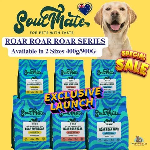 Soul Mate [15% OFF] SoulMate Freeze Dried Dog Food 400g/900G (3 Flavours) Dog Food & Treats