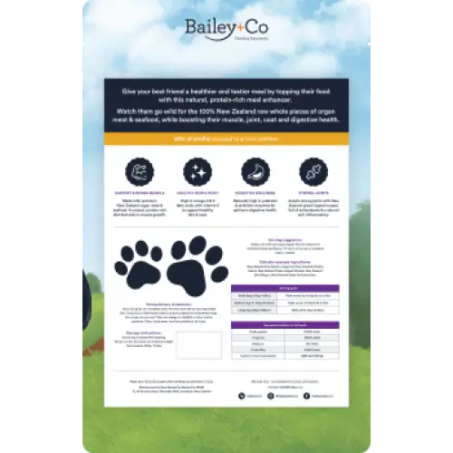 Not specified 10% OFF Freeze-Dried Raw Meal Enhancer For Dogs New Zealand Mixed Protein 300g Dog Healthcare