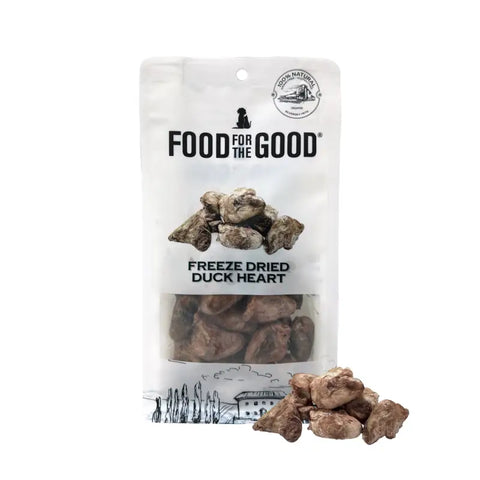 Not specified [25% OFF] Food For The Good - Freeze Dried Duck Heart Cat & Dog Treats [Wt: 70g] Dog Food & Treats