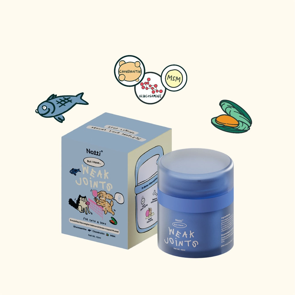 [10% OFF] Notti But I have Weak Joints (emulsified Norwegian salmon & Green-Lipped Mussel) 45ml Supplements For Dogs & Cats