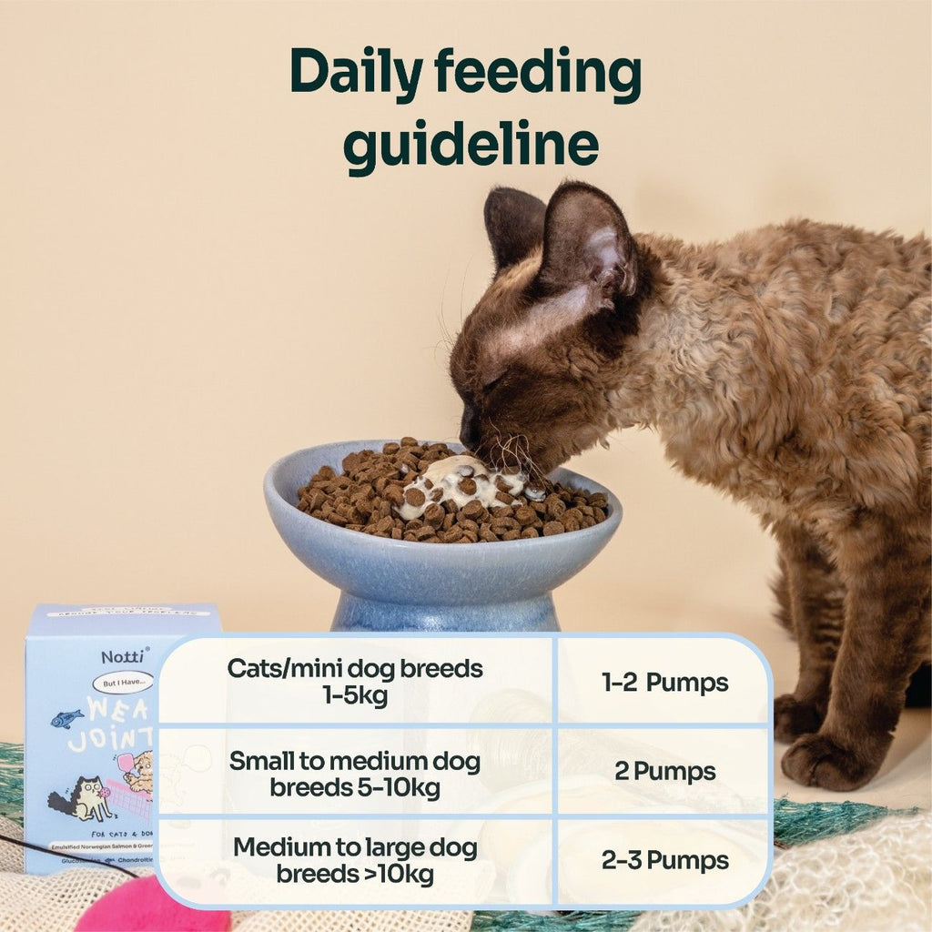 [10% OFF] Notti But I have Weak Joints (emulsified Norwegian salmon & Green-Lipped Mussel) 45ml Supplements For Dogs & Cats