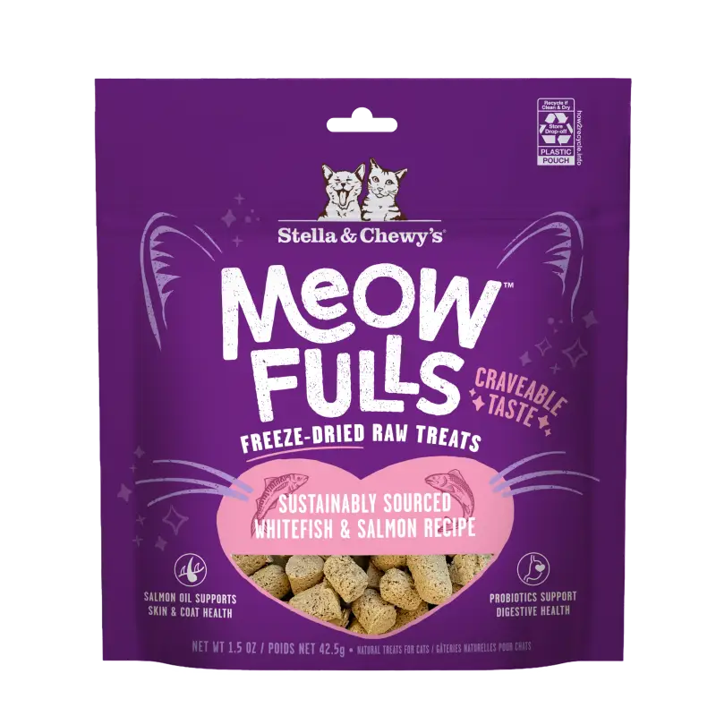 Stella & Chewy’s Stella & Chewy’s Meowfulls Freeze Dried Cat Treats (3 Flavours Available) Cat Food & Treats
