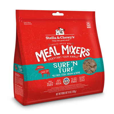 Stella & Chewy’s Stella & Chewy’s Surf & Turf Freeze-Dried Raw Meal Mixers for Dogs (2 Sizes) Dog Food & Treats