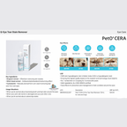 PetO' CERA Q-Eve Tear Stain Remover 120mL for Dogs and Cats
