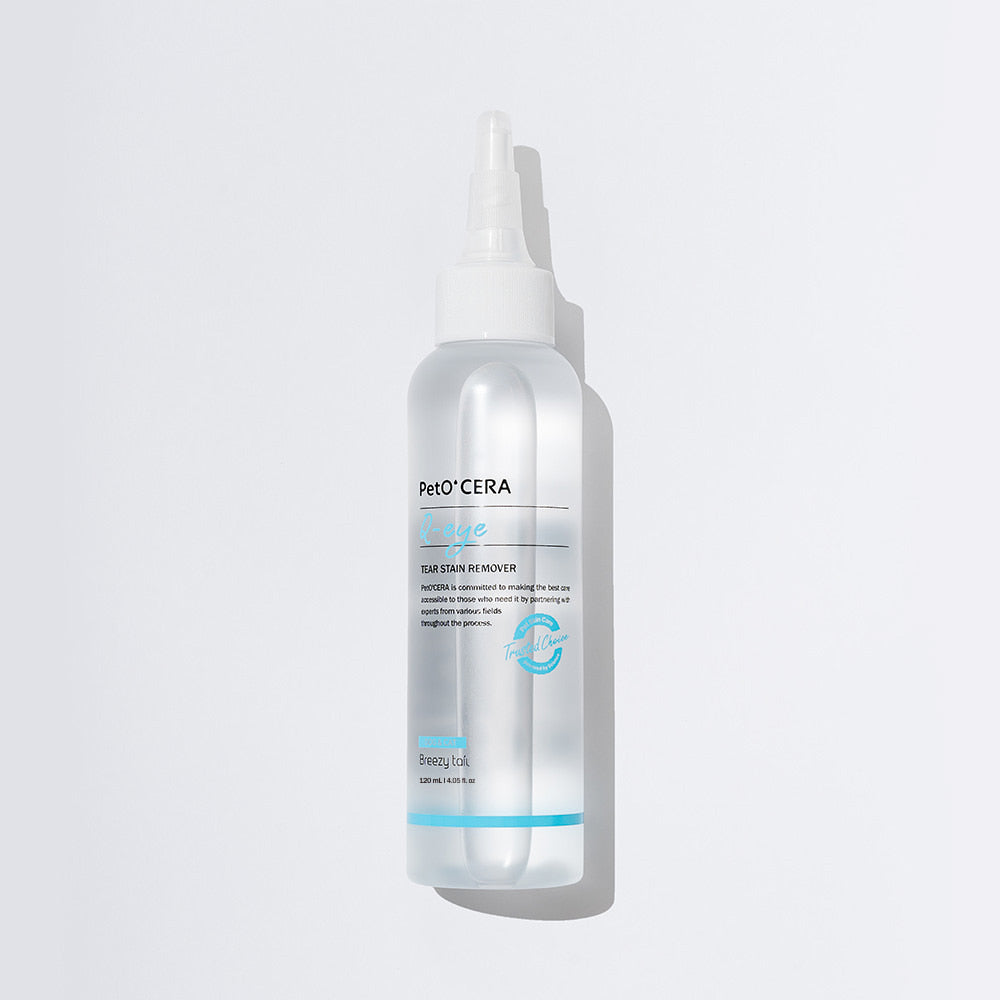 PetO' CERA Q-Eve Tear Stain Remover 120mL for Dogs and Cats
