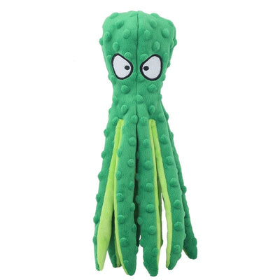 Pet Toon Pet Toon Green Octopus Soft Toys for Pets Dog & Cat Accessories