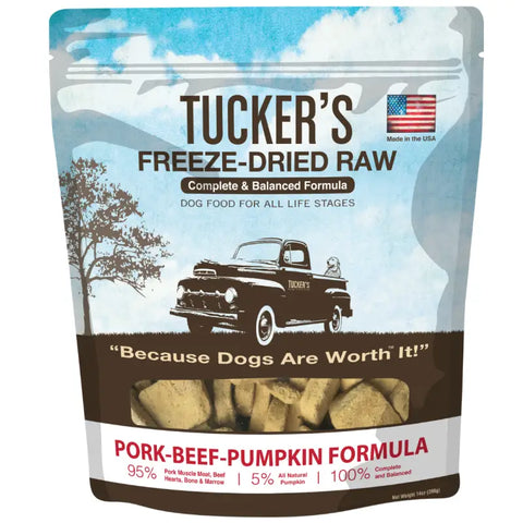 Tucker’s Tucker’s Complete & Balanced Formula Freeze Dried Raw (Pork-Beef-Pumpkin Formula) Dog Food & Treats