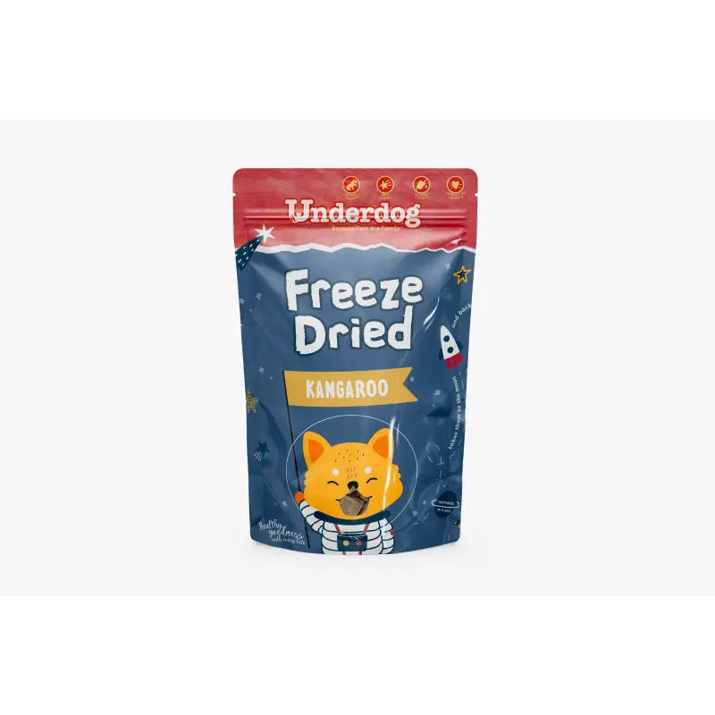 Underdog Underdog Freeze Dried Kangaroo Dog Treats 60g [Locally Made] Dog Food & Treats