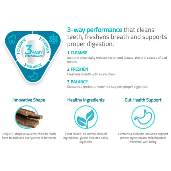 Virbac Virbac C.E.T. Veggiedent Tartar Control Chews 224g Dog Food & Treats