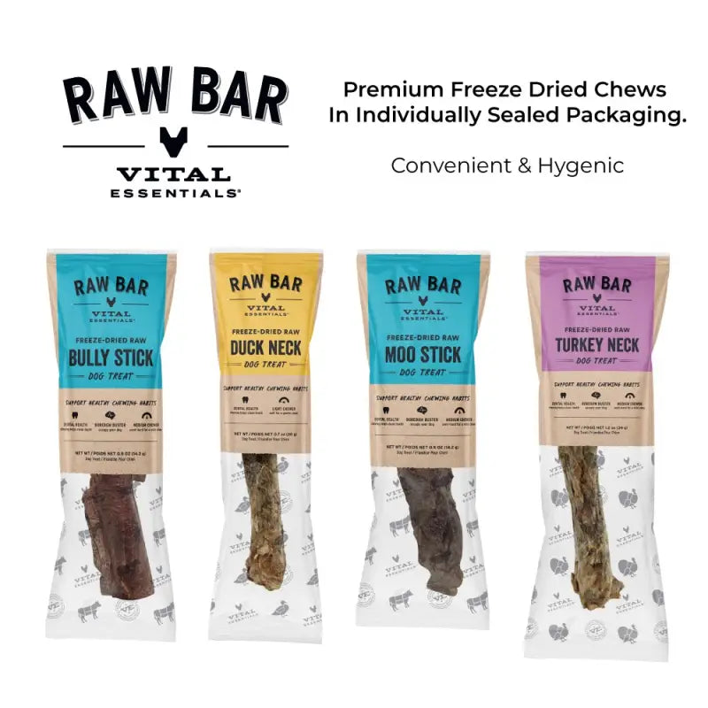Vital Essentials Vital Essentials RAW BAR - new individually packed freeze dried chews For Dogs I Pawpy Kisses Dog Food & Treats
