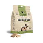 Vital Essentials [Save 9% ] Vital Essentials® Freeze-Dried Raw Rabbit Entree Dog Food Mini Patties 14oz Dog Food & Treats