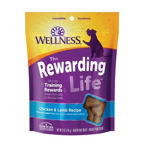 Wellness [20% OFF] Wellness Rewarding Life Chicken & Lamb Recipe Soft Dog Treats 6oz Dog Food & Treats
