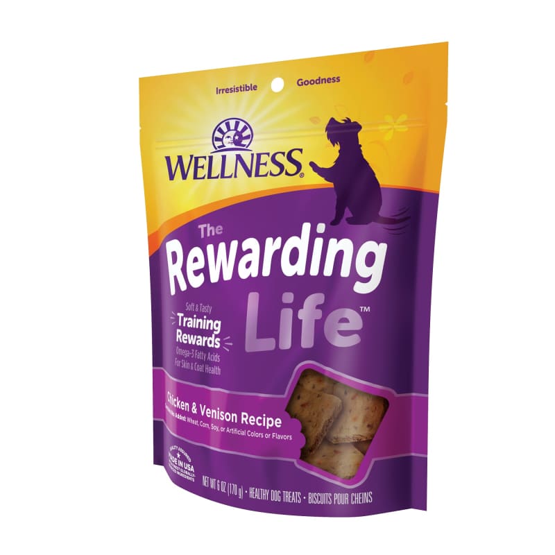Wellness [20% OFF] Wellness Rewarding Life Chicken & Venison Recipe Dog Treats 6oz Dog Food & Treats