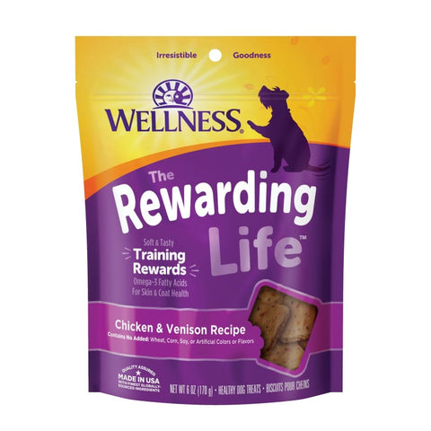 Wellness [20% OFF] Wellness Rewarding Life Chicken & Venison Recipe Dog Treats 6oz Dog Food & Treats