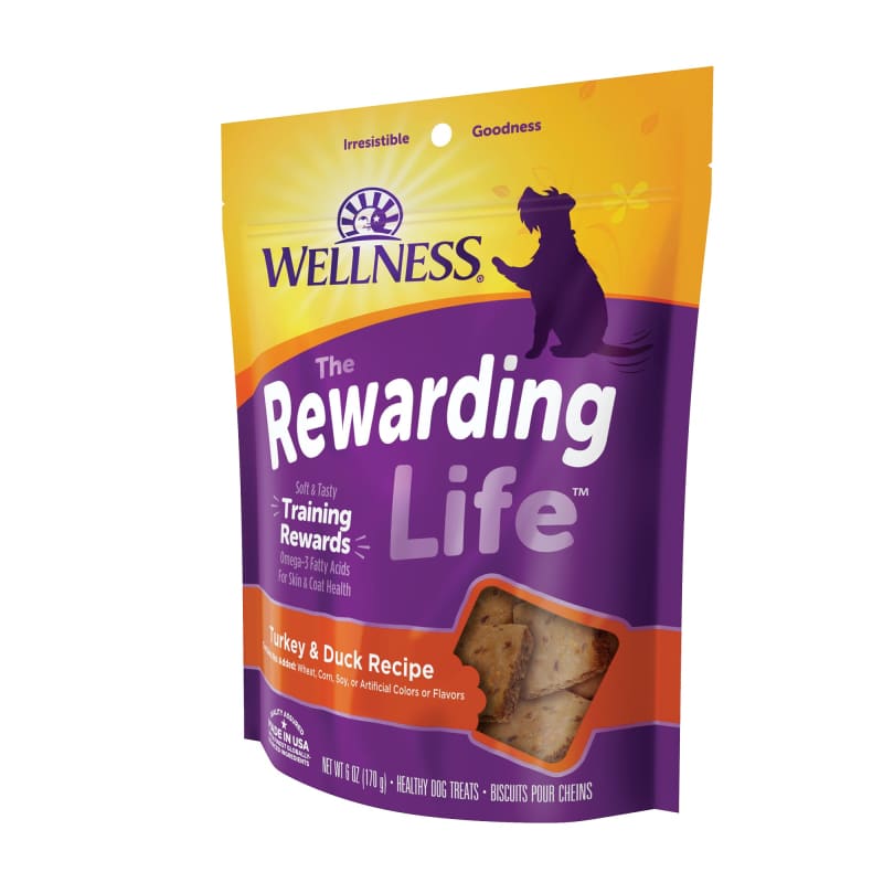 Wellness [20% OFF] Wellness Rewarding Life Turkey & Duck Recipe Soft Dog Treats 6oz Dog Food & Treats