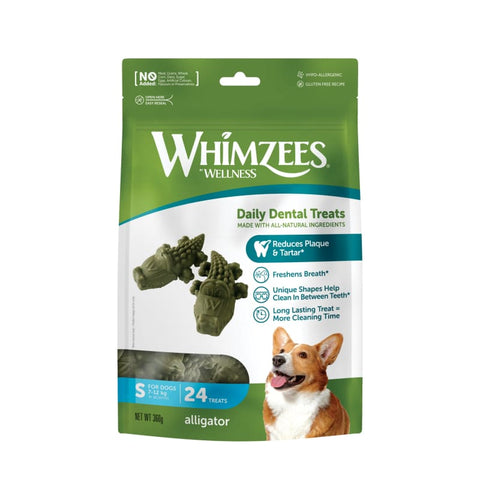 Whimzees Whimzees Alligator Natural Dog Treats 360g (3 Sizes) Dog Food & Treats