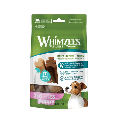 Whimzees Whimzees Puppy Grain-free Dental Dog Treats (XS/S) 224g Dog Food & Treats