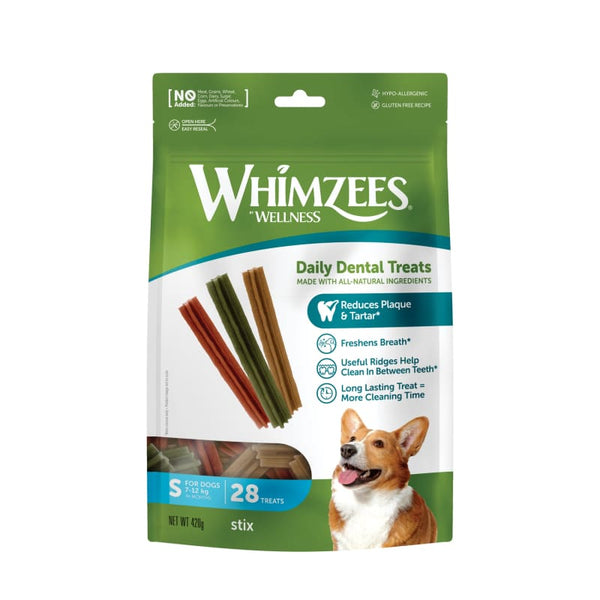 Whimzees Whimzees Stix Natural Dog Treats 420g (3 Sizes) Dog Food & Treats