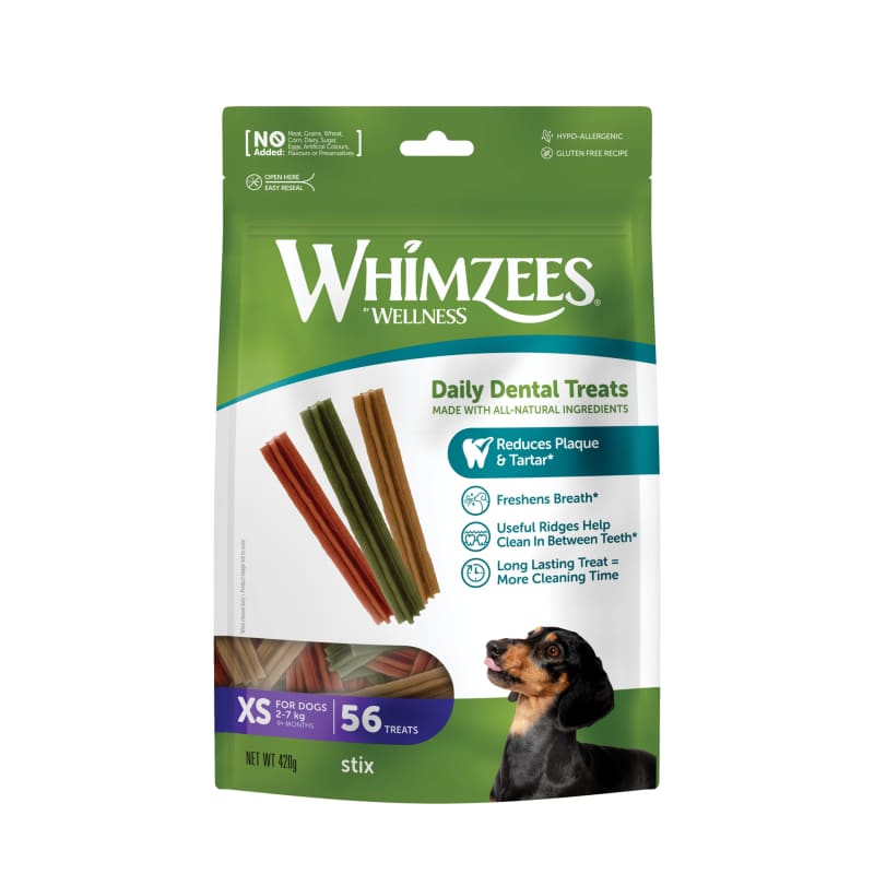 Whimzees Whimzees Stix Natural Dog Treats 420g (3 Sizes) Dog Food & Treats