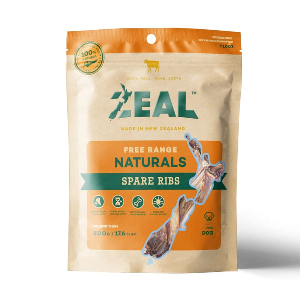 Zeal Zeal Free Range Naturals Spare Ribs Dog Treats (2 Sizes) Dog Food & Treats