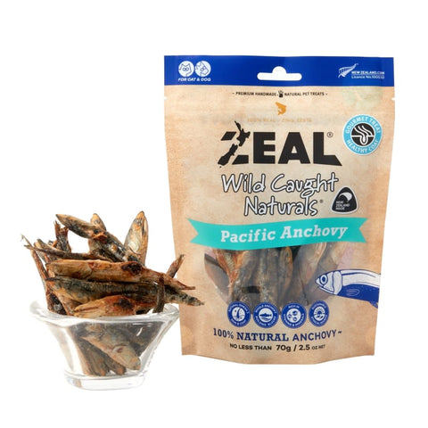 Zeal [3 FOR $43] Zeal Pacific Anchovy Cat & Dog Treats 70g Dog Food & Treats