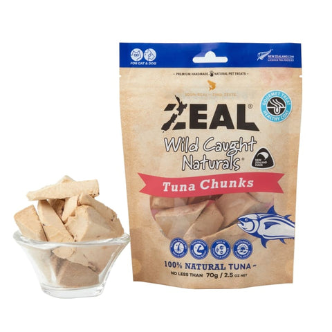Zeal [3 FOR $56] Zeal Tuna Chunks Cat & Dog Treats 70g Dog Food & Treats