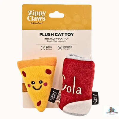 ZippyPaws ZippyClaws NomNomz - Pizza & Cola Cat Accessories