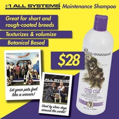 #1 All Systems #1 All Systems Crisp Coat Botanical Texturizing & Detoxifying Dog Shampoo Grooming & Hygiene