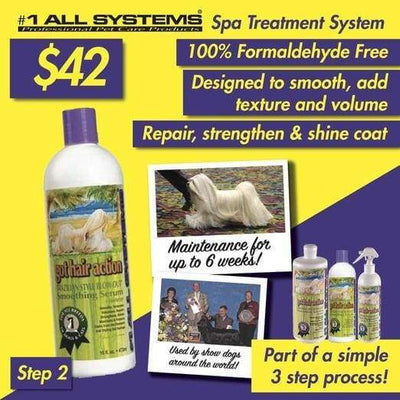 #1 All Systems #1 All Systems Got Hair Action Smoothing Serum & Moisturizer Pet Conditioner 16oz Grooming & Hygiene