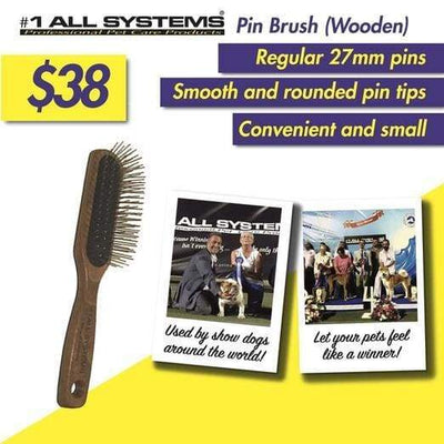 #1 All Systems #1 All Systems Large Oblong Pet Pin Brush Grooming & Hygiene