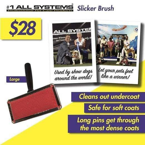 #1 All Systems #1 All Systems Large Pet Slicker Brush Grooming & Hygiene