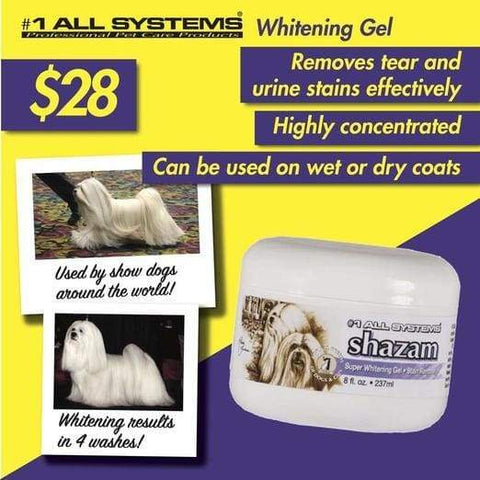 #1 All Systems #1 All Systems SHAZAM Pet Whitening Gel 8oz Grooming & Hygiene