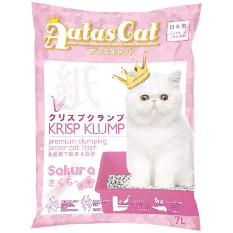 Aatas Cat Aatas Cat Krisp Klump Paper Cat Litter Sakura 7L Cat Litter & Accessories