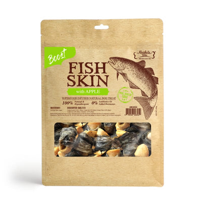 Absolute Bites [$11 OFF] Absolute Bites Fish Skin With Apple Air-Dried Dog Treats 450g Dog Food & Treats