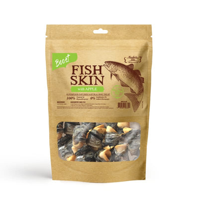 Absolute Bites [33% OFF] Absolute Bites Fish Skin With Apple Air-Dried Dog Treats 90g Dog Food & Treats