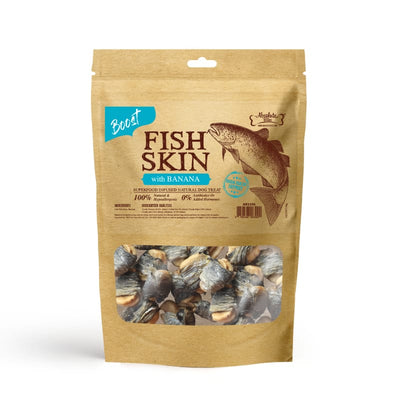 Absolute Bites [33% OFF] Absolute Bites Fish Skin With Banana Air-Dried Dog Treats 90g Dog Food & Treats