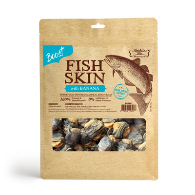 Absolute Bites [$11 OFF] Absolute Bites Fish Skin With Banana Air-Dried Dog Treats 450g Dog Food & Treats
