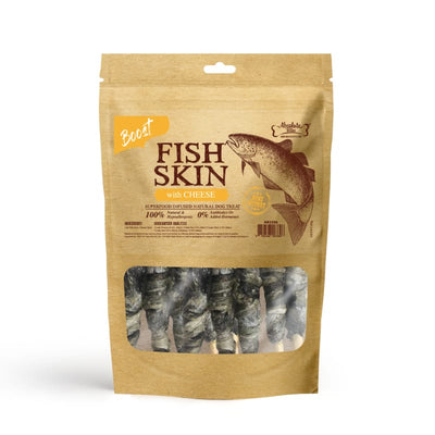 Absolute Bites [33% OFF] Absolute Bites Fish Skin With Cheese Air-Dried Dog Treats 90g Dog Food & Treats