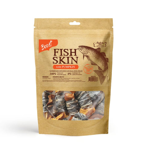 Absolute Bites [33% OFF] Absolute Bites Fish Skin With Pumpkin Air-Dried Dog Treats 90g Dog Food & Treats