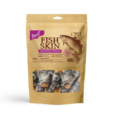 Absolute Bites [33% OFF] Absolute Bites Fish Skin With Sweet Potato Air-Dried Dog Treats 90g Dog Food & Treats