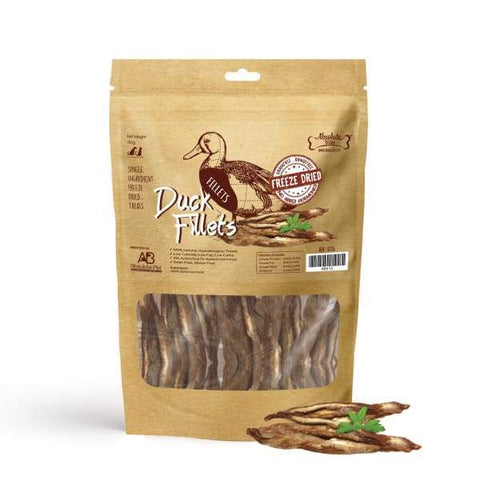 Absolute Bites [3 For $29!] Absolute Bites Freeze Dried Duck Fillet Dog & Cat Treats 70g Dog Food & Treats