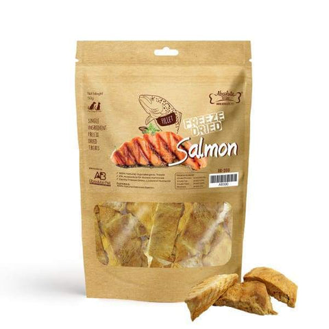 Absolute Bites [3 For $29!] Absolute Bites Freeze Dried Salmon Dog & Cat Treat 2oz Dog Food & Treats