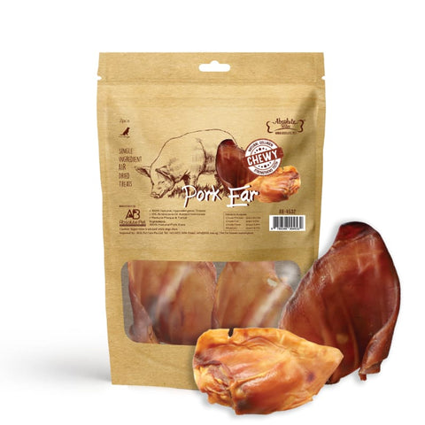 Absolute Bites [33% OFF] Absolute Bites Pork Ear Single Ingredient Dog Chew 2pcs Dog Food & Treats