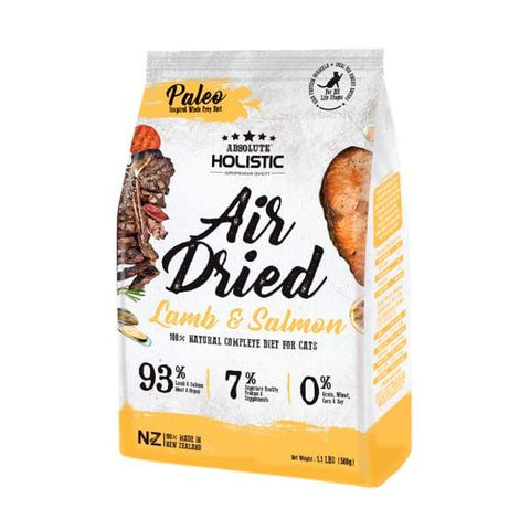 Absolute Holistic Absolute Holistic Lamb & Salmon Air Dried Cat Food 500g Cat Food & Treats