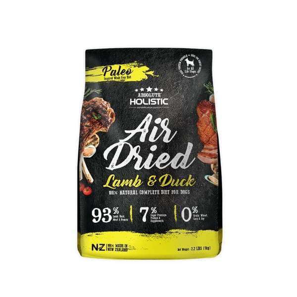 Absolute Holistic [Expo Bundle Deal] Absolute Holistic Air-Dried Lamb & Duck Dog Food 1kg Dog Food & Treats