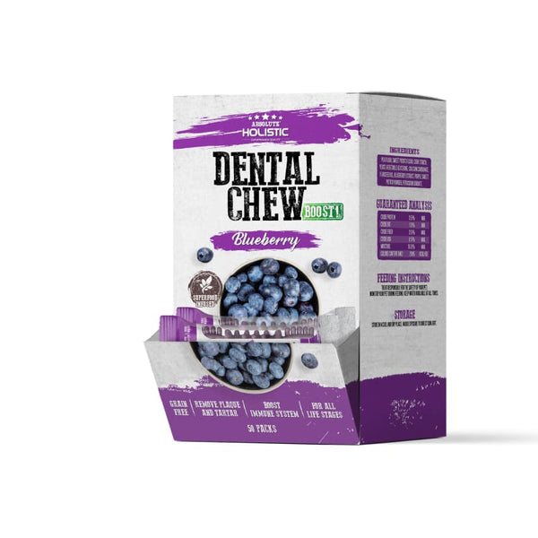 Absolute Holistic Absolute Holistic Boost Blueberry Dental Dog Chew 4 Inch (25g) Dog Food & Treats