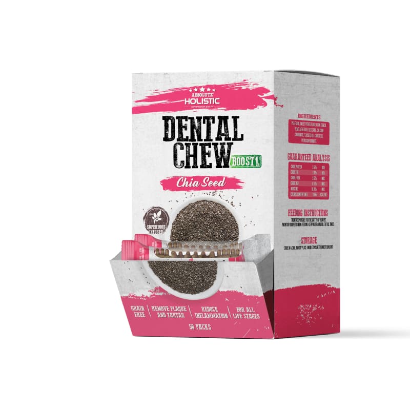 Absolute Holistic Absolute Holistic Boost Chia Seeds Dental Dog Chew 4 Inch (25g) Dog Food & Treats